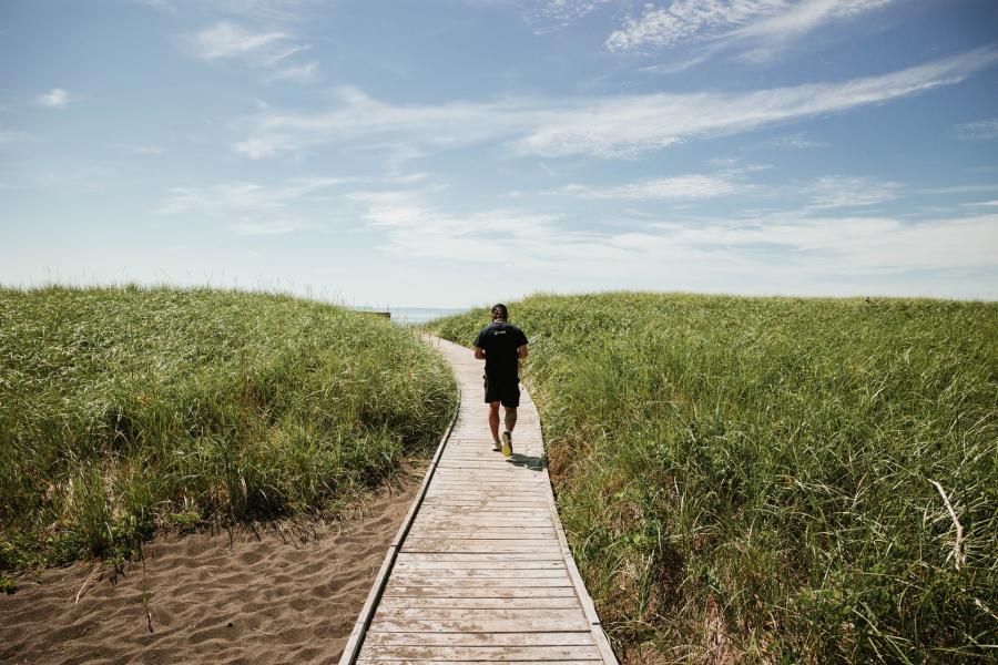 Herring Cove Provincial Park - walking to the beach