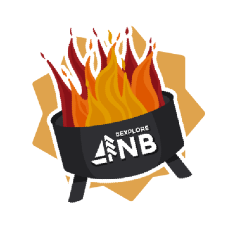 Branded fire pit