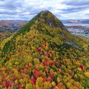 Mount Sugarloaf and the city of Campbellton