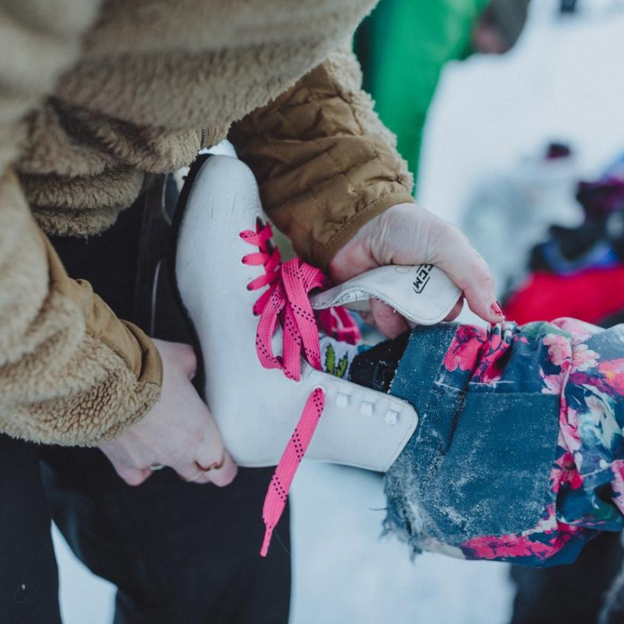 Skating winter New Brunswick